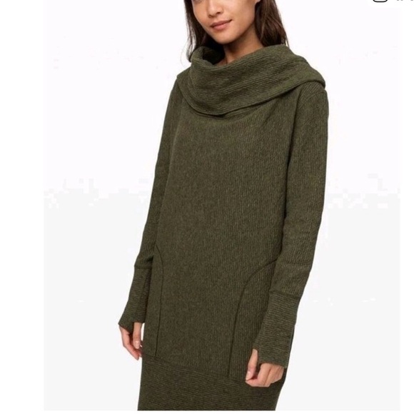 lululemon athletica Dresses & Skirts - Lululemon Along the Way Cowl Neck Dress